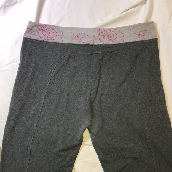 Insa Charcoal Gray, Jersey Knit Blend, Wide Leg, Capri Yoga or Lounging Pants - Picture 3 of 10